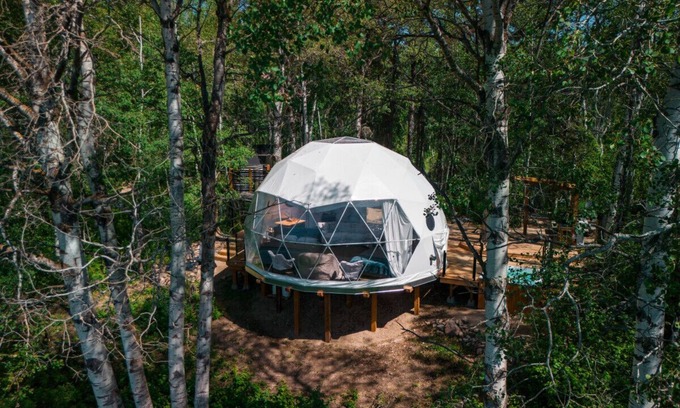 Central Alberta House | Refuge Bay Aer XL Dome - Luxury Off Grid Escape