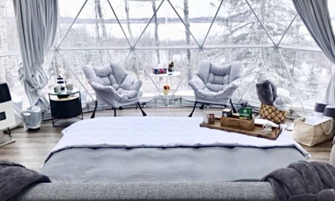 Central Alberta House | Refuge Bay's Ignis Dome - Luxury Off Grid Escape