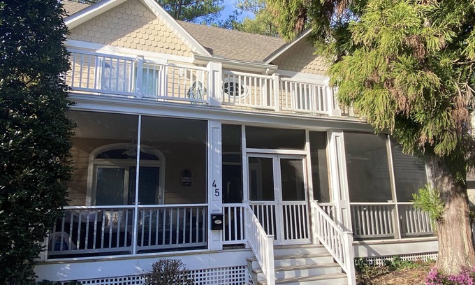 The Pines House | Rehoboth family home sleeps 13 and just 1.5 blocks to the beach!