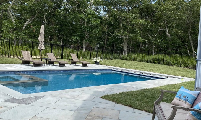 Lagoon Heights House | Relax & Renew at Luxury Villa with Heated Pool & Hot Tub,Tennis,Bikes,Firepit!