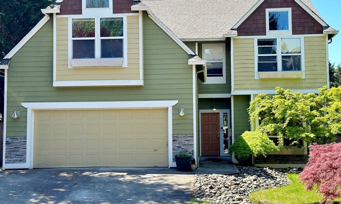 Vancouver House | Relaxing Vancouver Home, PNW Oasis - Hot Tub, Large Yard, Covered outdoor space.