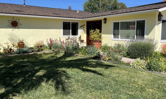 Santa Barbara House | Remodeled clean quiet Family Retreat w/AC & Fire-Pit - Long or Short Term Stays