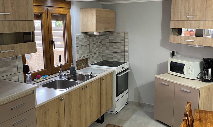 Lesvos House | Remodeled stone house with yard and balconi,5 min from the Medieval city and sea
