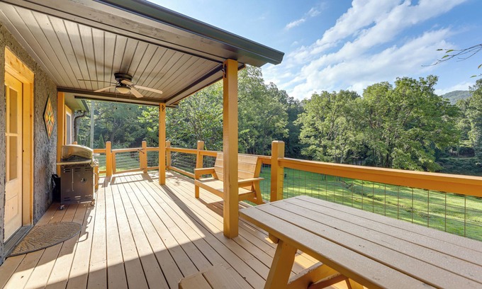 Tuckasegee House | Remote Home w/Deck & Grill in Scenic Tuckasegee!