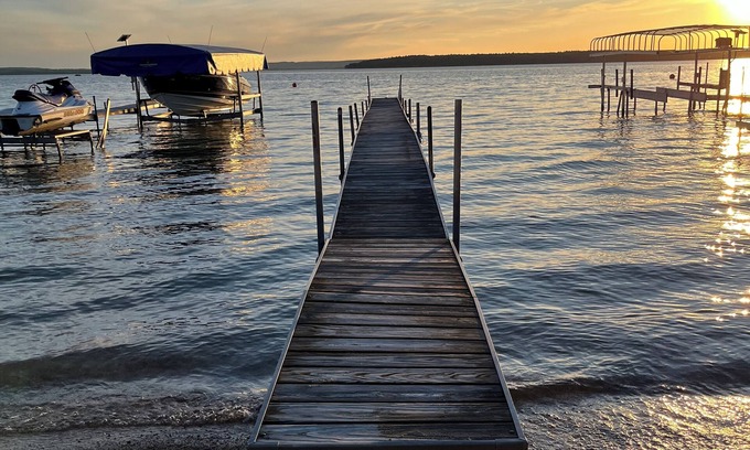 Indian River Cottage | Renovated Beachfront Cottage on Sunset Beach, Burt Lake, Indian River, Michigan