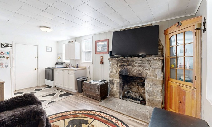 Jefferson Township House | Renovated dog-friendly home near Kooser State Park with fireplace & deck