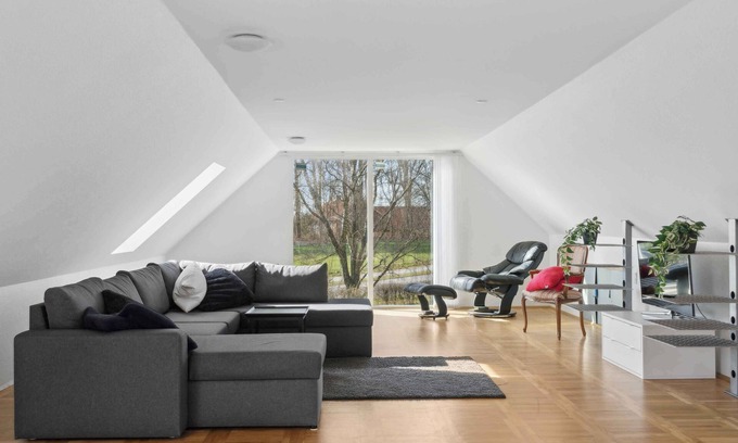 Galten House | Renovated house with view and large terrace