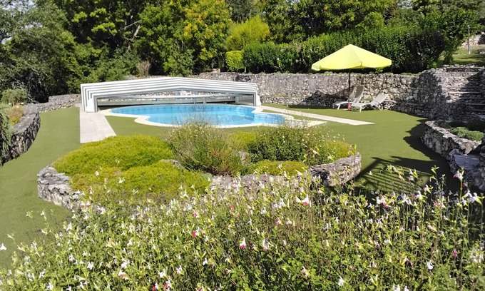 Roquecor House | Renovated stone watch tower with private pool