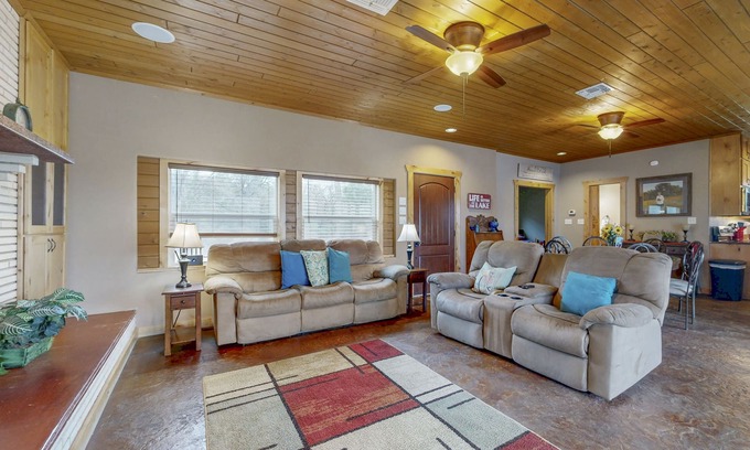 Burnet House | Renovated waterfront home with WiFi, lake views, dock & boat lift - dogs OK