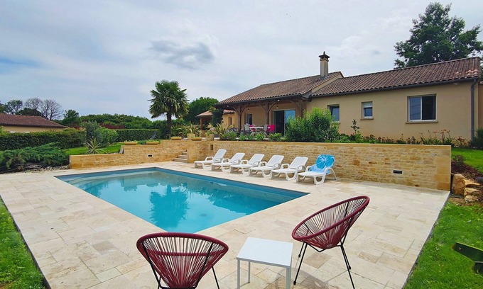 Saint-Crepin-et-Carlucet House | Residence Pesquier Périgord, heated swimming pool