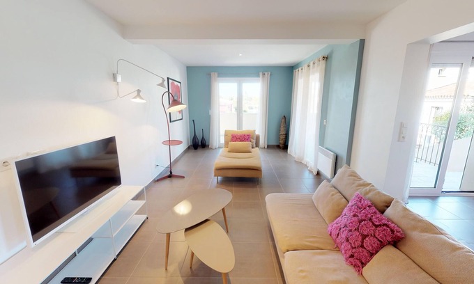 Calvi Apartment | Résidence Catherine, Superb 3 bedroom apartment, 120 m2 with swimming pool (1)