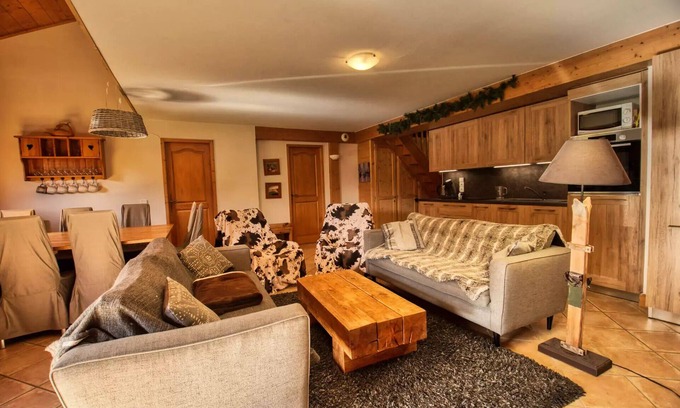Les Esserts Apartment | Residence Refuge De L'Alpage Bat D - Beautiful duplex at the foot of the slopes, Wifi
