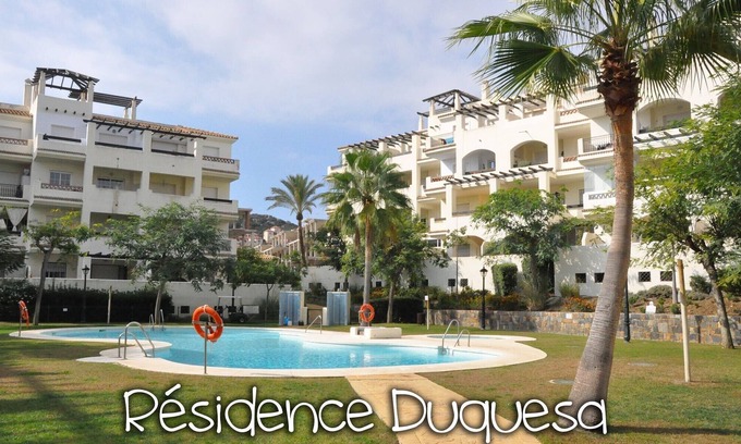 San Luis de Sabinillas Apartment | Residencial Duquesa 2201 Pool View