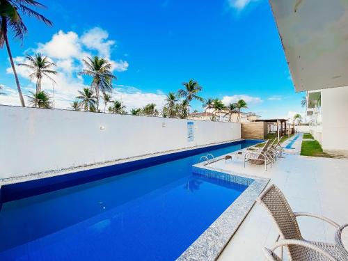 Flamengo Apartment | Residencial Ilha de Santorini, 100 m da Praia, Pico de Surfe, Piscina, Parque infantil, 2 Vagas de Garagem