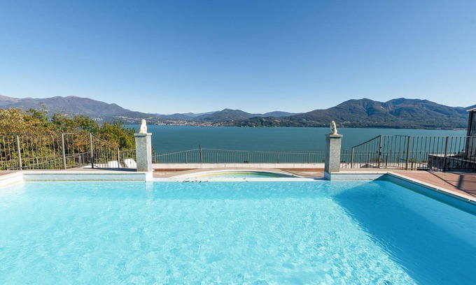Oggebbio Apartment | Residential complex with panoramic views and pool