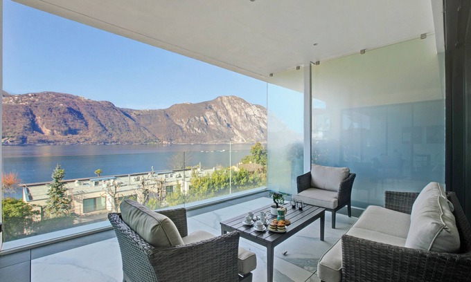 Bissone Apartment | Residenza La Fontana, Bissone, Switzerland
