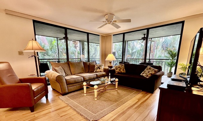 Bonita Bay Condo | Resort style living in corner unit building A! Closest to pool and grill!
