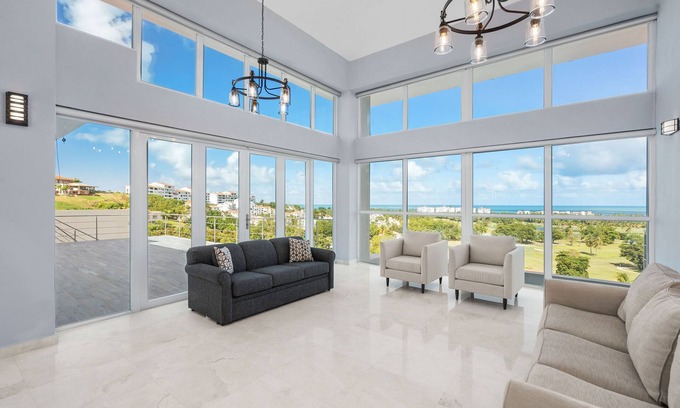 Mameyes II House | Resort Villa 4 bd Ocean Golf views in Wyndham Rio Mar