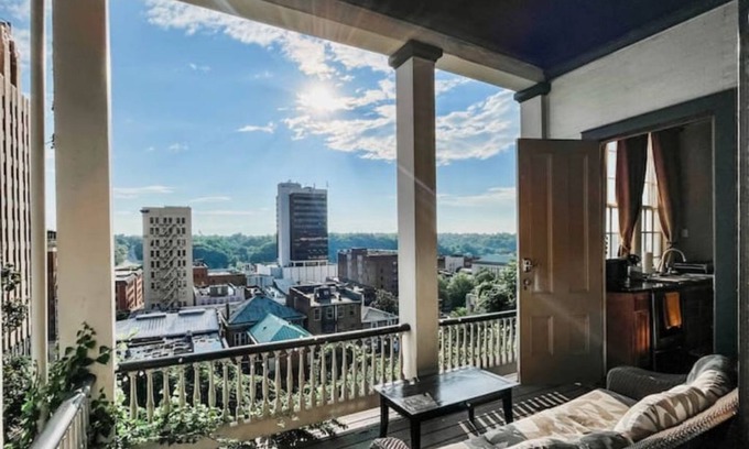 Court House Hill Condo | Restored Downtown Historic Mansion with Private Balcony