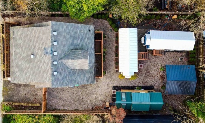 Hosford-Abernethy House | Restored Farmhouse & Backyard Tiny House Village