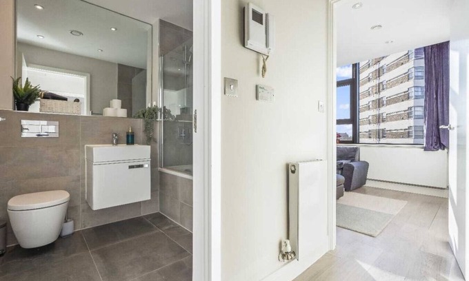 Sunbury on Thames Apartment | Retail Park Apartment Sleeps SEVEN Turbo WiFi