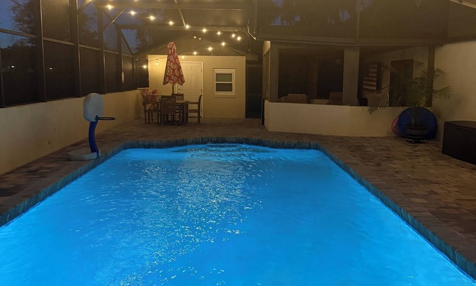 Sanford House | Retreat at Sanford Riverwalk-4 BR 3 BA Heated Salt H2O-Pool Home and Fenced Yard