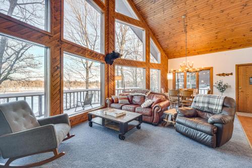 Mikana House | Rice Lake Cabin Retreat with Red Cedar Lake Access!