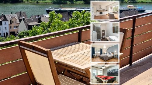 Klotten Apartment | Riesling Appartement for 2 - 4 People - Billiards - Balcony with Mosel View - Parking - Wine Barrel Bar - Fully Equipped Kitchen - Netflix - WaipuTV - 3 km from Cochem