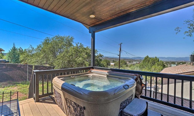 Lake Montezuma House | Rimrock Getaway Private Hot Tub and Mtn Views!