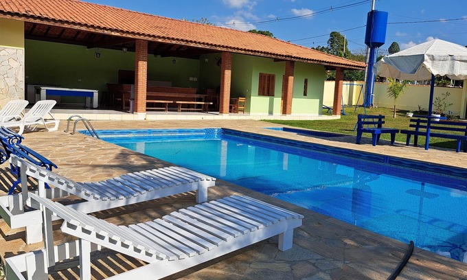 Sorocaba House | RINCÃO DOS LARANJAIS ESTATE. CONDOMINIUM 24 HOUR SECURITY 5 BEDROOMS AND WIFI.