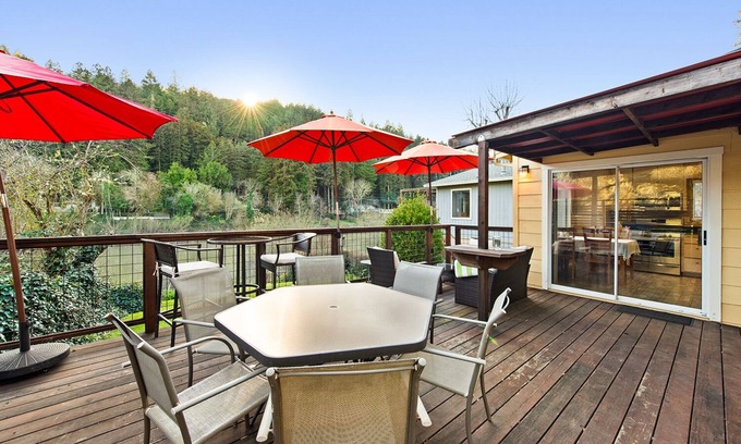 Monte Rio House | River Time ~ Come Stay on the River! Access to Park, Riverfront, In Town