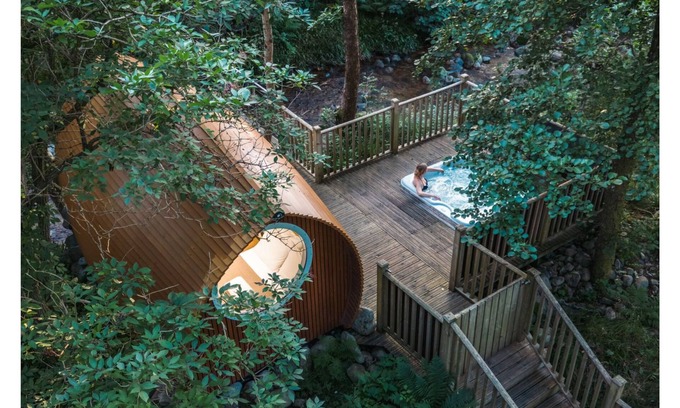 West Laroch Cabin | RiverBeds Lodges with Hot Tubs