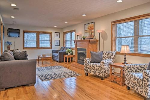 Elkins House | Riverfront Elkins Home with Fireplace and Deck!