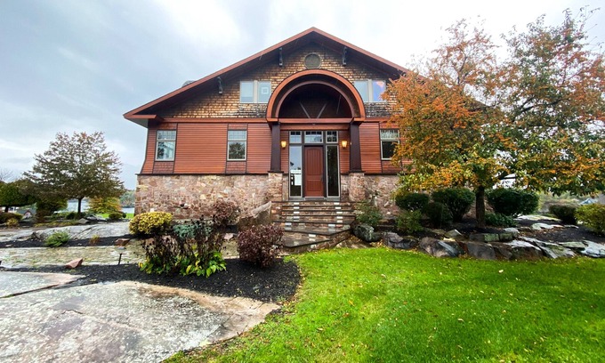 Alexandria Bay House | Riverfront Home on Millionaires Row with Views of Ships and Castle