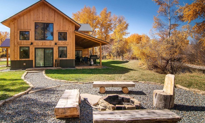 Gunnison House | Riverfront Home w/BBQ: 2 Mi to Downtown Gunnison!