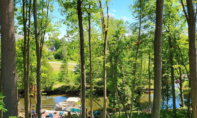 Bellaire House | Riverfront in Downtown Bellaire - Year Round Fun! Boat/Golf/Bike/Ski/Fish/Hike