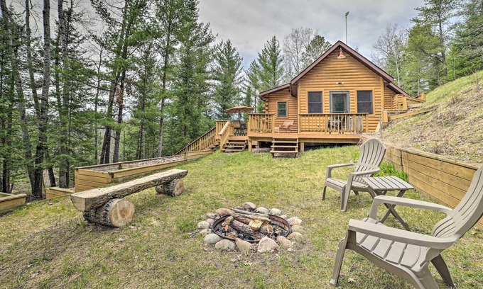Big Creek Township Cabin | Riverfront Lewiston Cabin w/Stone Fireplace!