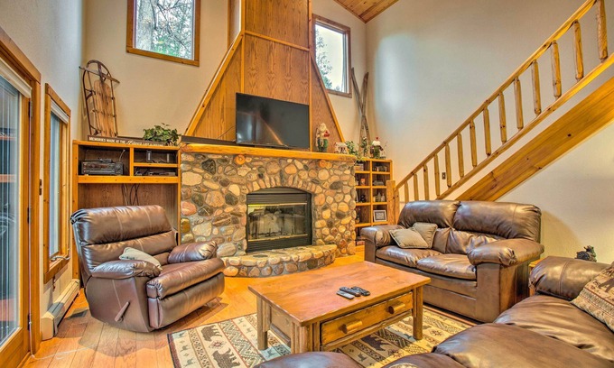 Manton Cabin | Riverfront Manton Cabin w/Pool Table & Fire Pit!