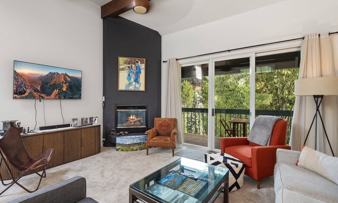 Telluride Apartment | Riverside Condo with Mountain and Town views and updated furnishings.
