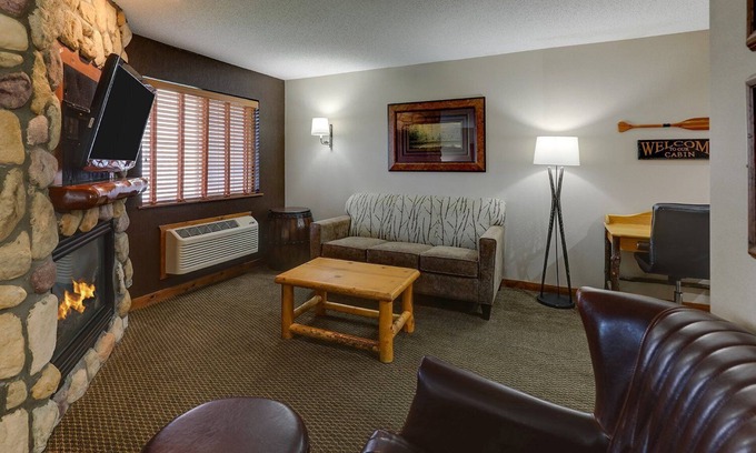 Peoria Hotel | Riverside Getaway: Elegant Suites & Warm Woodland Decor | 2 Units