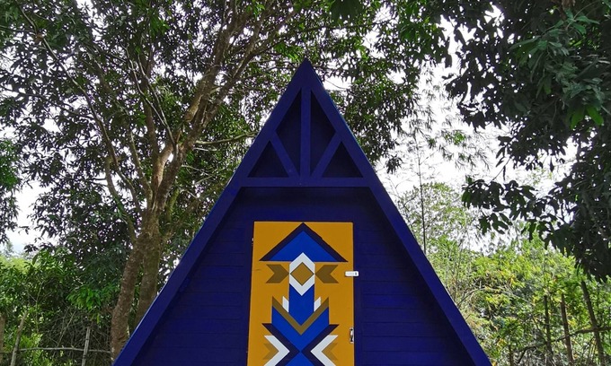 Tayug Villa | Riverside Native guest house and A-framed cabin for family picnic and camping.