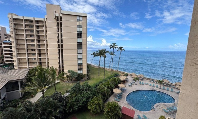 Kahana Condo | RK 616 Oceanfront Escape w Pool | Steps2Beach
