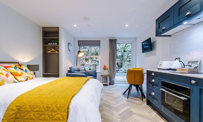 Stoney Middleton Apartment | Rock Mill | Deluxe Studio with Private Terrace