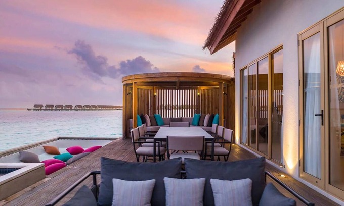 Farukolhufushi Island Hotel | Rock Star Overwater Villa, Hard Rock Hotel, Outdoor Deck, 2 Bedrooms