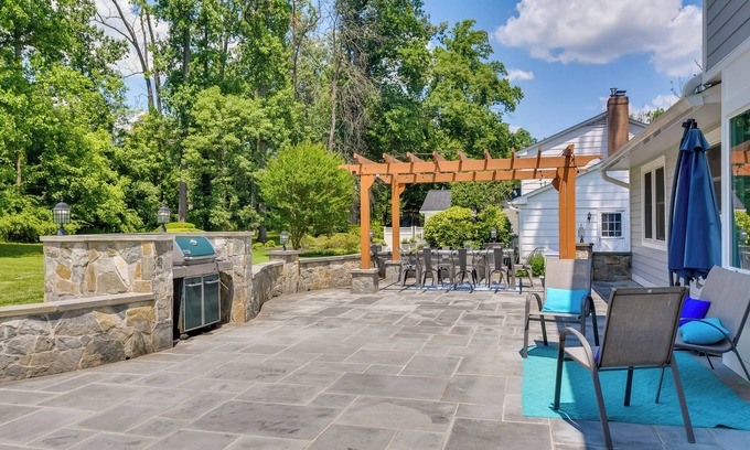 Aspen Hill House | Rockville Home: Patio Oasis, Fireplace, Near DC!