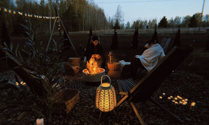 Kesaelahti Cottage | Romantic Forest Cottage near Lake Sauna, Firepit & Cozy Scandinavian Design