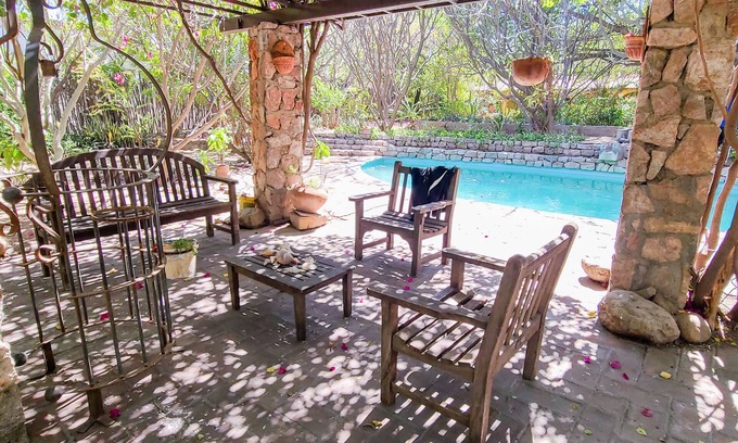 Alamos House | Romantic Hacienda with Pool and Huge Lush Garden!