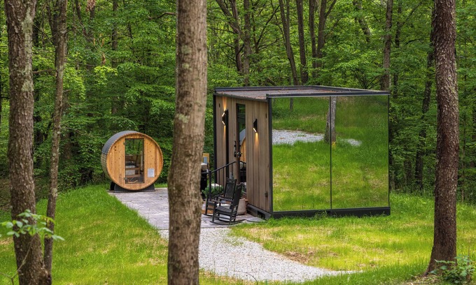 New Plymouth Cabin | Romantic Hocking Hills Getaway Reflecting Nature's Beauty ~ Hot Tub, Sauna, WiFi