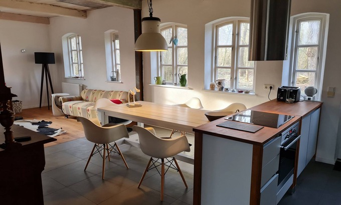 Neukirchen/Erzgeb House | Romantic, listed thatched-roof house with wood-burning stove and garden