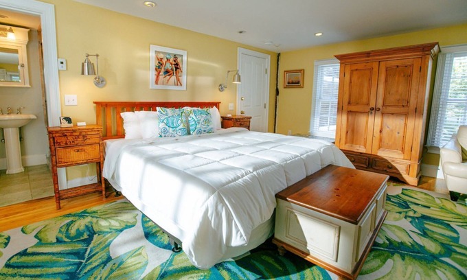 Provincetown Hotel | Romantic Room with Fireplace & Private Deck in Downtown Provincetown